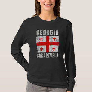 T-shirt Drapeau Géorgie Europe Sakartvelo
