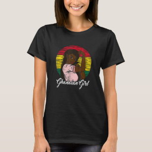 T-shirt Drapeau ghanéen Ghana Ghanéenne Girl ghanéenne