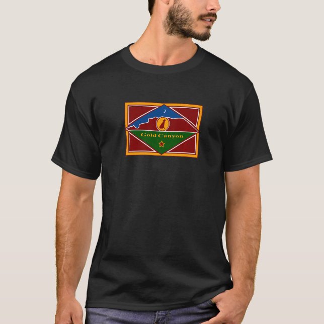 T-shirt Drapeau Gold Canyon Arizona (Devant)
