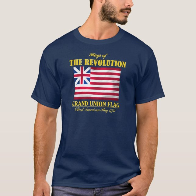 T-shirt Drapeau Grand Union (Premier drapeau américain) (Devant)