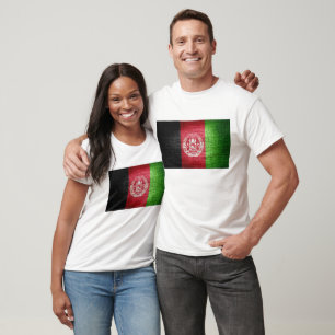 T-shirt Drapeau grunge d'Afghanistan