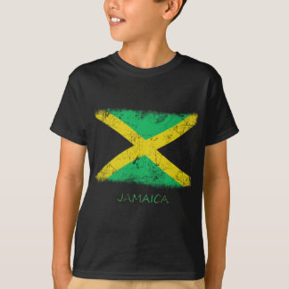T-shirt Drapeau grunge de la Jamaïque