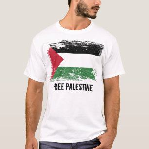 T-shirt Drapeau grunge de la Palestine