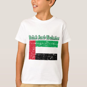 T-shirt Drapeau grunge des Emirats Arabes Unis