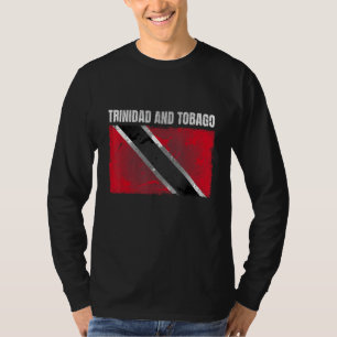 T-shirt Drapeau Grunge Trinité-Et-Tobago Imprimer Trinidad