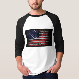 T-shirt Drapeau Grunge U.S.A