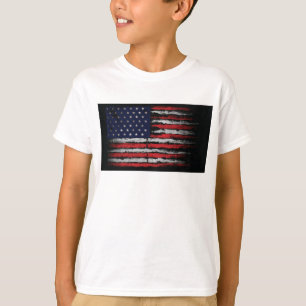 T-shirt Drapeau Grunge U.S.A