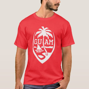 T-shirt Drapeau Guam Seal USA 671 Guamanian Mens Chamorr