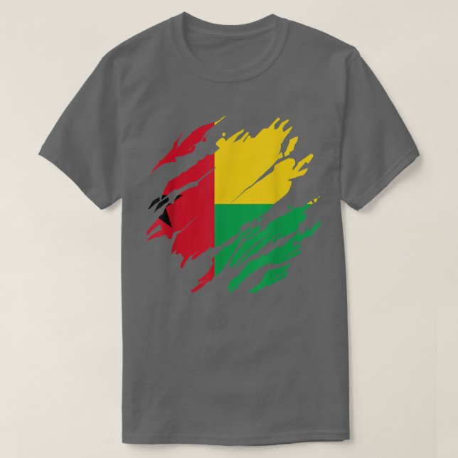 T-shirt Drapeau guinéen Guinée Bissau685 (Design devant)