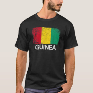 T-shirt Drapeau Guinéen Vintage Fabriqué En Guinée Cadeau