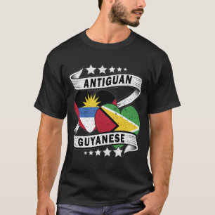 T-shirt Drapeau Guyanais Et Antiguan