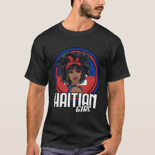 T-shirt Drapeau Haïti fille haïtienne