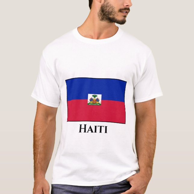 T-shirt Drapeau Haïti (Haïti) (Devant)