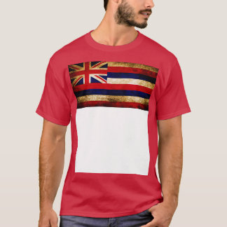T-shirt Drapeau Hawaï Vintage rustique
