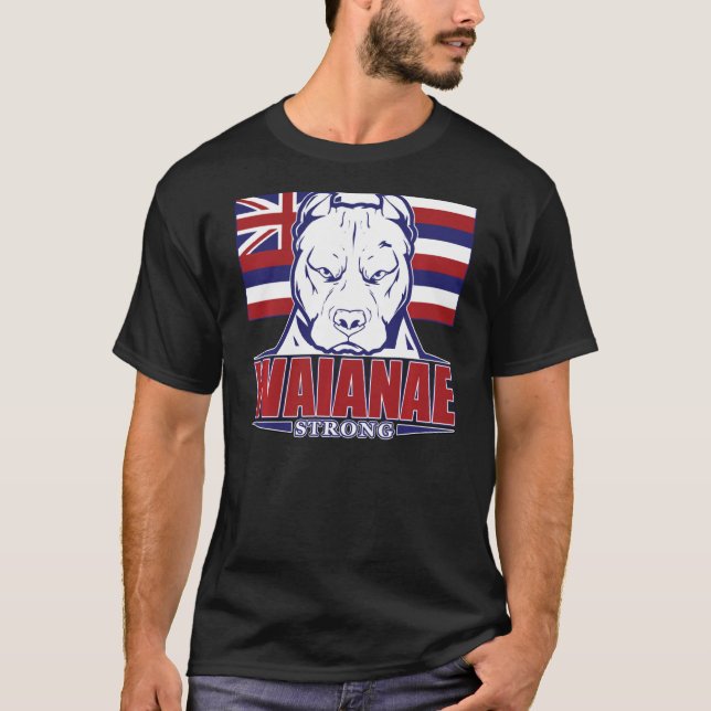 T-shirt Drapeau hawaïen fort de Waianae, Hawaii 96792 (Devant)