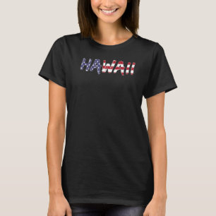 T-shirt Drapeau Hawaii États-Unis Amérique États-Unis Drap