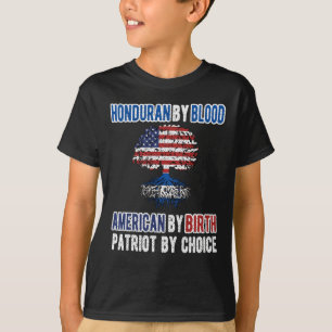 T-shirt Drapeau hondurien semi-américain Honduras Honduras