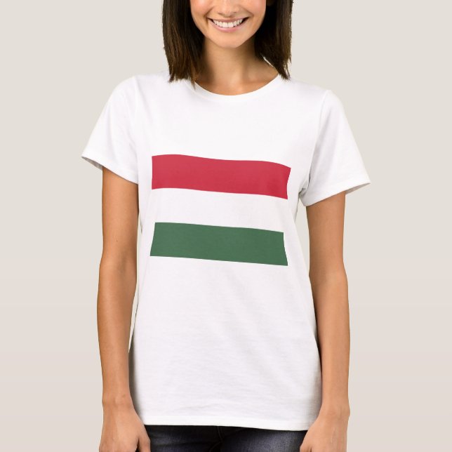 T-shirt Drapeau hongrois (Devant)