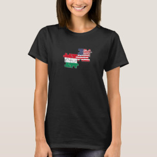 T-shirt Drapeau hongrois américain