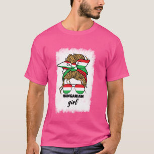 T-shirt Drapeau Hongrois Pour Femmes Magyarorszag Hongrie