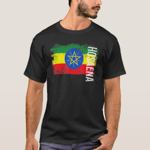 T-shirt Drapeau Hosaena Éthiopie Pour Éthiopiens Hommes Fe