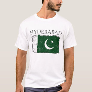 T-shirt Drapeau Hyderabad Pakistan Hyderabad Tourisme