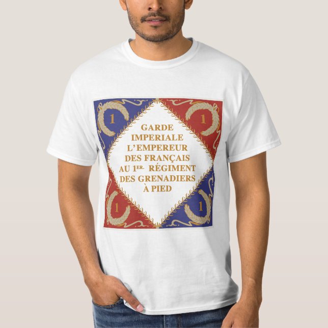 T-shirt Drapeau impérial de garde (Devant)