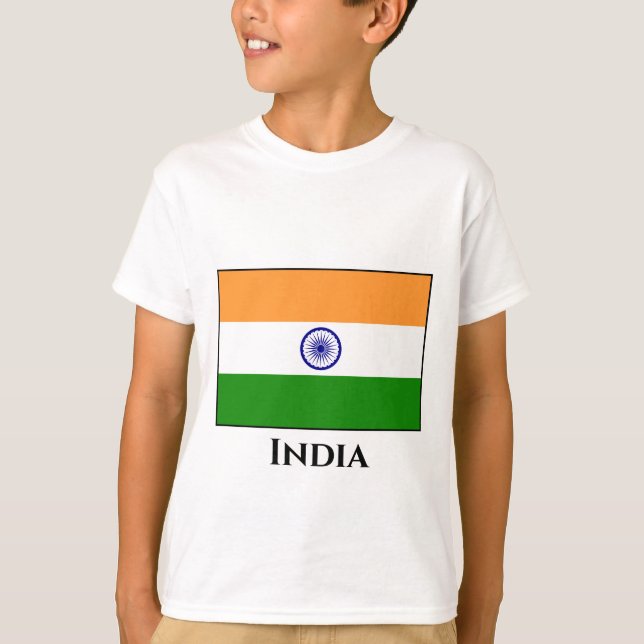 T-shirt Drapeau indien (Devant)