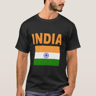 T-shirt Drapeau indien Cool Jhanda Bhaarat Drapeaux indien