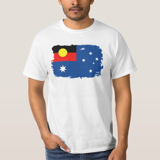 T-shirt Drapeau indigène de l'Australie (Devant)