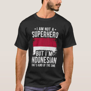 T-shirt Drapeau indonésien Origine Iâ´M Indonésienne