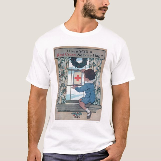 T-shirt Drapeau interarmées rouge (US00202B) (Devant)