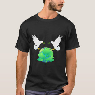 T-shirt Drapeau international de la paix Consolidation de 