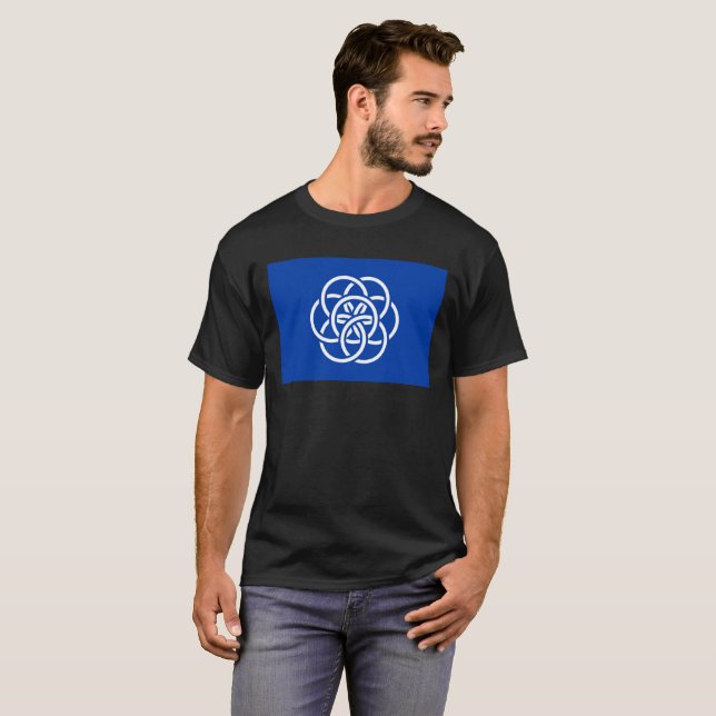 T-shirt Drapeau international de la planète Terre (Devant entier)