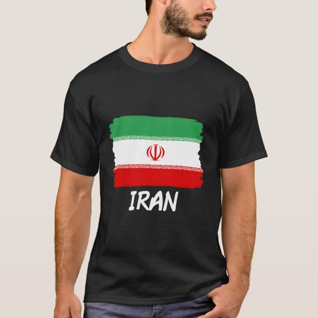 T-shirt Drapeau Iran (Devant)