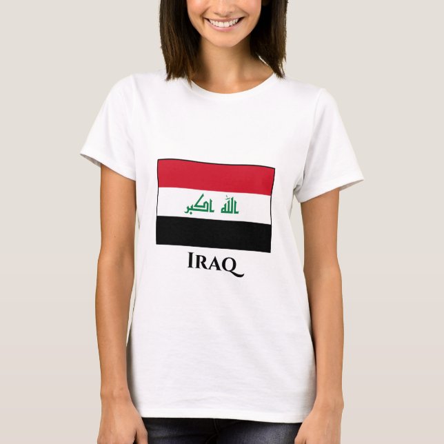 T-shirt Drapeau Iraq (Iraq) (Devant)