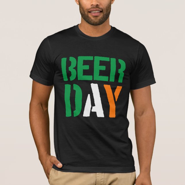 T-shirt Drapeau irlandais 2016 Couleurs de la bière (Devant)