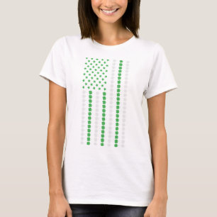T-shirt Drapeau irlandais américain Irlande Shamrock St Pa