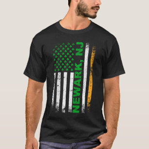 T-shirt Drapeau irlandais américain Newark, NJ