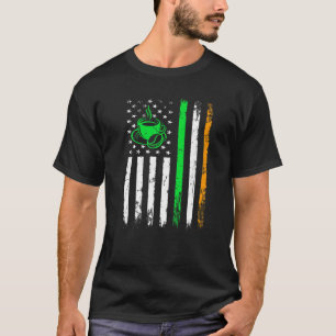 T-shirt Drapeau irlandais américain St Patrick's Day Homme