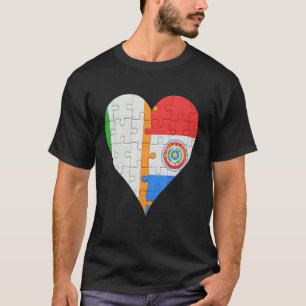 T-shirt Drapeau irlandais au coeur du Paraguay
