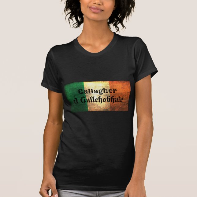 T-shirt Drapeau irlandais Gallagher (Devant)