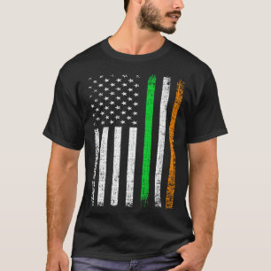 T-shirt Drapeau irlandais Patriotique américain Drapeau St