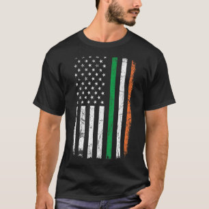 T-shirt Drapeau irlandais Vintage de la Saint Patrick Patr