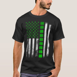 T-shirt Drapeau irlandais vintage Irlande Shamrock St Pa