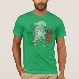 T-shirt Drapeau irlandais vintage Patrimoine Shamrock