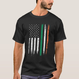 T-shirt Drapeau irlandais vintage Shamrock St Patrick's
