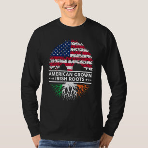 T-shirt Drapeau irlando-américain Racines cultivées Saint-