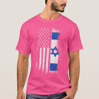 T-shirt Drapeau israélien américain Fierté Israël États-Un