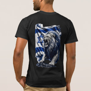 T-shirt Drapeau israélien Lion rugissant Patriotique